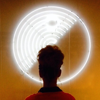 Bun anus at the centre of @dylanneuwirth #seattleartfair #seattle #carollyne #carollyneyardley #hair #bun