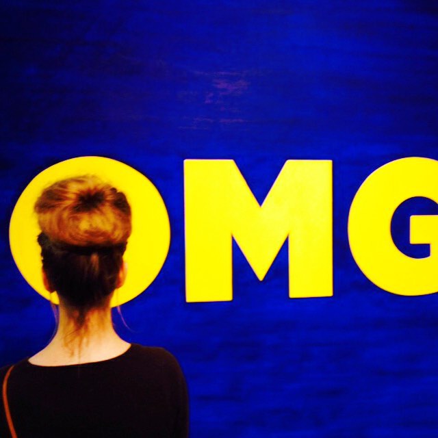 Bun Anus makes the OH @debkass painting OMG #seattleartfair #art #deborahkass
