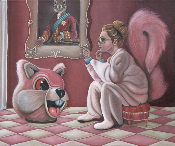 secret_squirrel_carollyne_blog1 Secret Squirrel, Acrylic on canvas, 2011