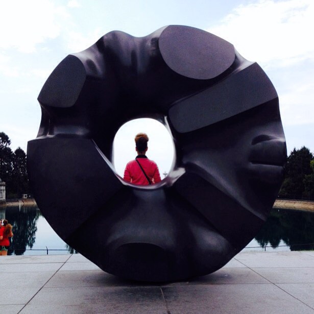 In the eye of the bun #hair @seattleartmuseum #seattle