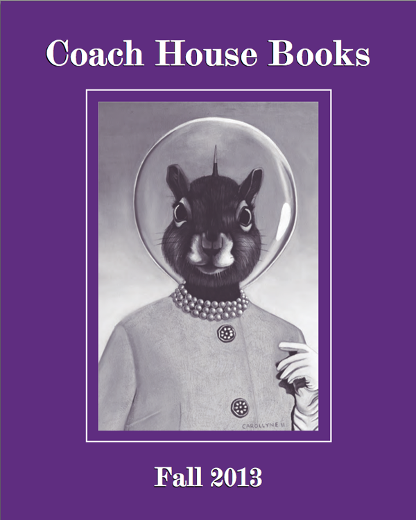 Coach House Books, Fall Catalogue 2013