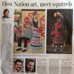 Robert Amos, First Nation art, meet squirrels, Times Colonist, D7, Sunday, June 19, 2014.