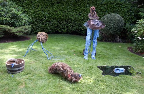 Pandemic Sculpture Garden, Installation View, 11’ x 6′ 