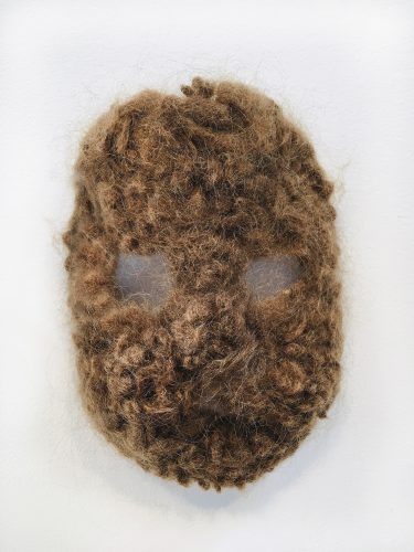Human Hair Squirrel Mask, human hair, 2012-2018