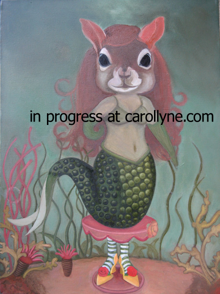 img_0031_mermaid Mermaid Squirrel in progress