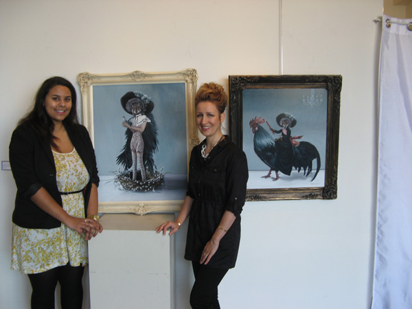 Shanice Wolters, Carollyne Yardley and paintings