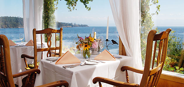 Sooke Harbour House Dining