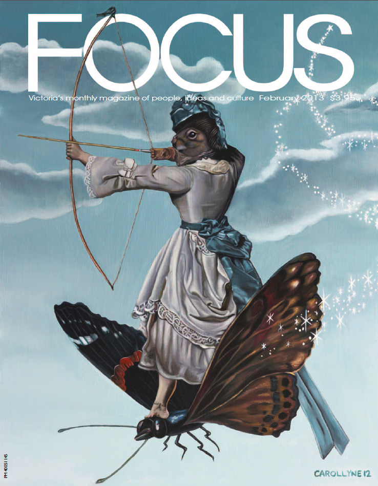 Focus Magazine February 2013 VOL. 25 NO.5, COVER and article by Aaren Madden, The unbearable lightness of squirrelspgs 30-31