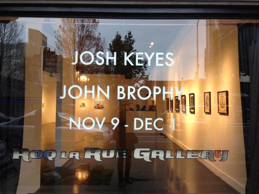 Josh Keyes and John Brophy at Roq La Rue Gallery, November 2012