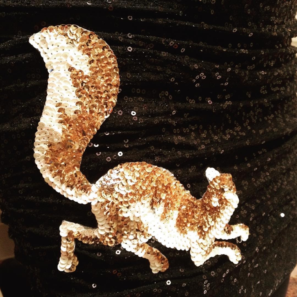 Sequin squirrel #squirrealism #carollyne #carollyneyardley