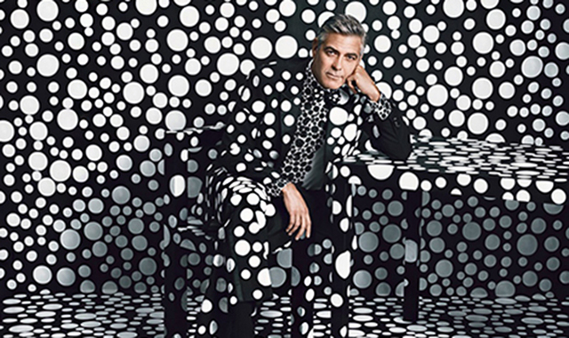 Spotted: George Clooney by Yayoi Kusama