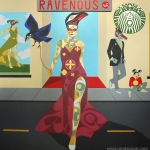 "Ravenous" by Rande Cook, Acrylic on Canvas 72” x 72”