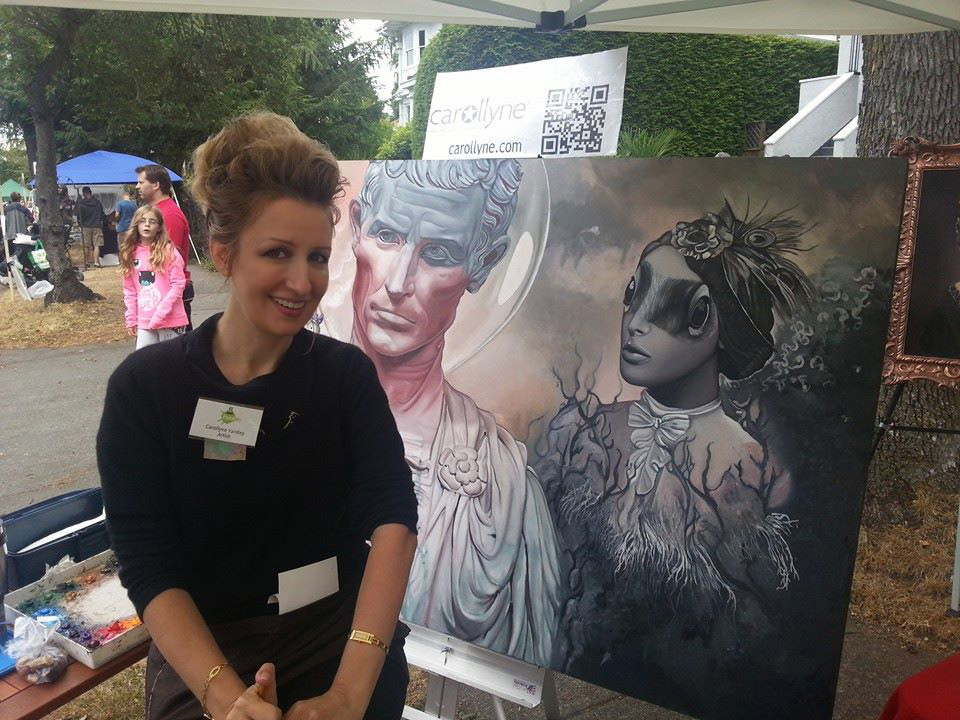 Carollyne at TD Canada Trust Paint In. 2014.