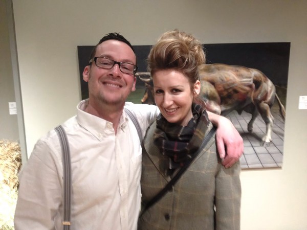 With Joe Coffey at his opening at Winchester Gallery