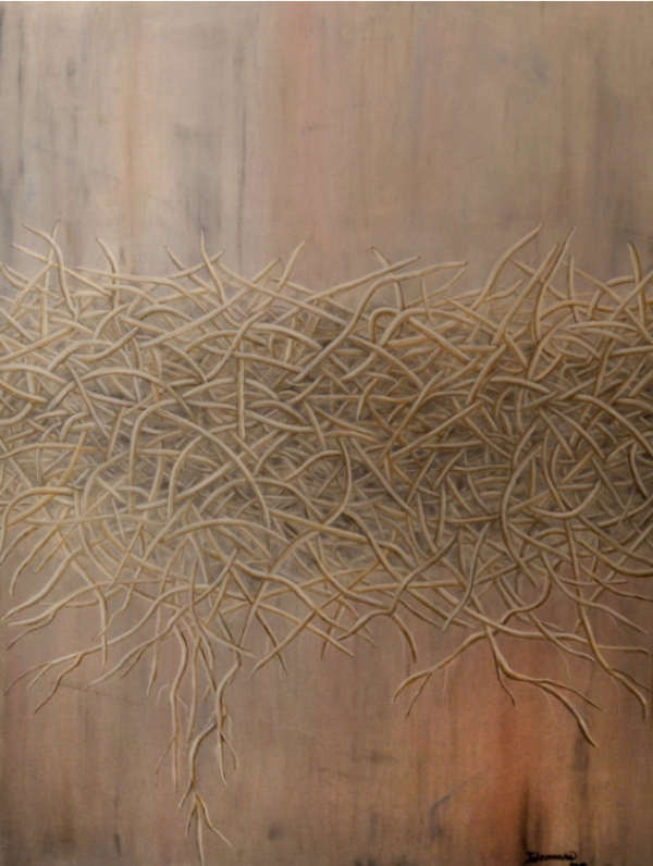 Empty Nest by Trace Yeomans, oil on canvas, 40" x 30"